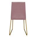 Ver imagem 4 de Kit 3 Cadeiras de Jantar Lille Base Aramado Gold Veludo Rosê - Montanaris Decor