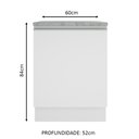 Ver imagem 3 de Balcão Armário de Cozinha 1 Porta Glamy Madesa