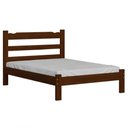 Ver imagem 2 de Cama Casal Esmeralda Madeira Maciça Resistente Castanho