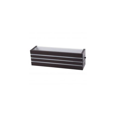 Arandela Frisada de 30cm Alumínio - Interno Externo:marrom