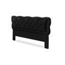 Ver imagem 2 de Cabeceira de Cama Box Madeira Estofada Casal Sofia:preto