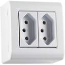 Ver imagem 1 de Caixa de Sobrepor com 2 Tomadas 2p+t 10 a 250 V Tramontina