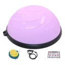 Ver imagem 2 de Meia Bola Suiça 58cm Bosu Balance Ball Pilates Yoga Pvc Hm-37475 - Rosa
