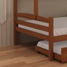 Treliche Casal de Madeira com Cama Auxiliar de Solteiro Castanho - 10