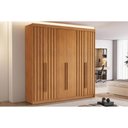 Ver imagem 1 de Guarda Roupa Casal 6 Portas (4 Ripadas) e 6 Gavetas Portugal Cinamomo - Conquista