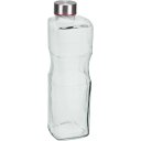Ver imagem 1 de Garrafa Água Suco Leite Home&co Vidro 1,1 Litros 27x8x8cm Transparente com Tampa