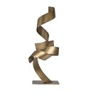 Ver imagem 1 de Escultura Decorativa Abstrata em Metal Bronze 47cm 21290 Mart