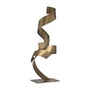 Ver imagem 2 de Escultura Decorativa Abstrata em Metal Bronze 47cm 21290 Mart