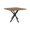 Ver imagem 1 de Mesa de Sala Jantar Volga C- Tampo 90cm Preto Fosco-nogueira - Kappesberg