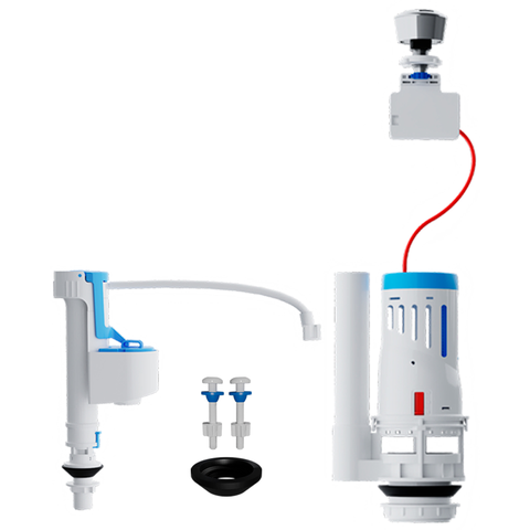 Kit Completo P/ Cx Acoplada C/ Acionador Duplo 340527 - Blukit