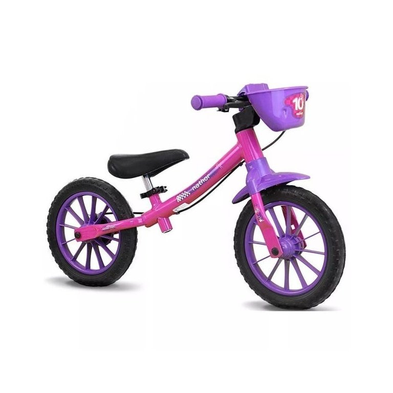 Bicicleta Aro 12 Infantil Balance Pré Bike sem Pedal Nathor