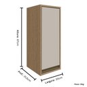 Ver imagem 3 de Balcão Aéreo de Cozinha Modulado 01 Porta 20cm Vitória