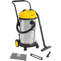 Aspirador De Pó E Água 40 Litros Vonder 110V Profissional Com Tambor Reservatório Aço Cromado Saco C - 3
