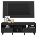 Ver imagem 1 de Rack com Painel e Suporte TV 65" Retrô Flórida Multimóveis V3134