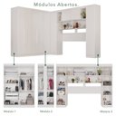 Ver imagem 6 de Guarda-Roupa de Canto Modulado 9 Portas 2 Gavetas Argentina Branco