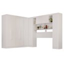 Ver imagem 2 de Guarda-Roupa de Canto Modulado 9 Portas 2 Gavetas Argentina Branco