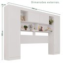 Ver imagem 4 de Guarda-Roupa de Canto Modulado 9 Portas 2 Gavetas Argentina Branco