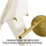 Arandela Perch Bird Pássaro Origami Ouro Fosco Led 6w St1760 - 6