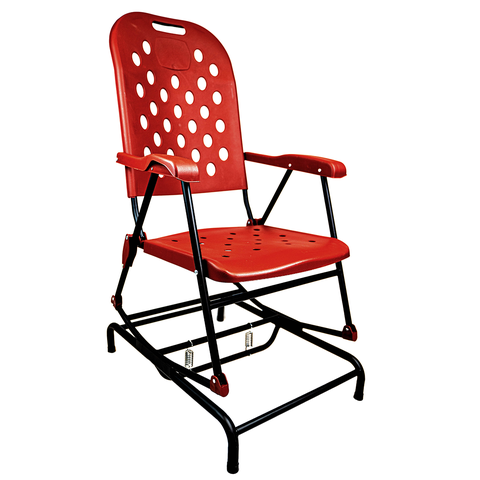 Cadeira de Balanço Aço Carbono Dobrável Reforçado Varal Sul - Vermelho