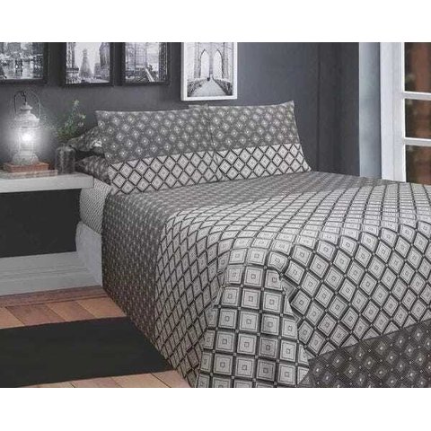 Jogo De lençol Queen 4 Peças 140 Fios Hugo Sultan