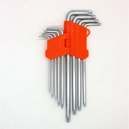Jogo De Chaves Torx Com Cabo Longa Furo guia Automotiva Tork - 3