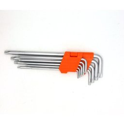 Jogo De Chaves Torx Com Cabo Longa Furo guia Automotiva Tork - 6