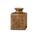 Ver imagem 1 de Vaso Decorativo em Resina Estilo Croco Dourado 11,5cm