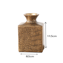 Ver imagem 3 de Vaso Decorativo em Resina Estilo Croco Dourado 11,5cm