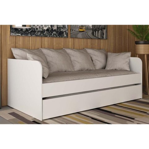 Sofá Infantil Cm8032 C- Auxiliar Branco - Tecno Mobili