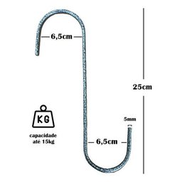 Gancho S Grande para Pendurar Plantas 25cm - 10peças - 2