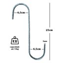 Ver imagem 2 de Gancho S Grande para Pendurar Plantas 25cm - 10peças