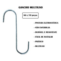 Gancho S Grande para Pendurar Plantas 25cm - 10peças - 3