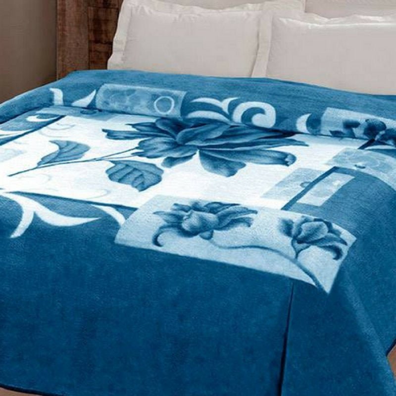Cobertor Casal Kyor Malbec Azul 1,80x2,20m Jolitex - 1
