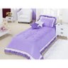 Cobre Leito Solteiro 4 Peças Bailarina Lilas - 1