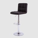 Ver imagem 2 de Kit 2 Banqueta Gomos Marrom em Couro Ecológico Cozinha