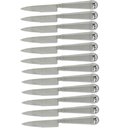 Ver imagem 1 de 12 Facas Churrasco Jumbo 25cm Aço Inox Prateada Servir À Mesa Jantar