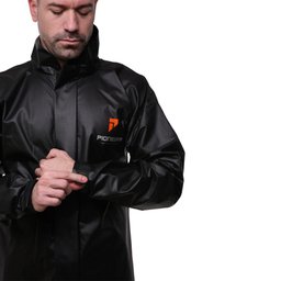 Conjunto Motoqueiro Bravo com Gola PVC Preto G - Pioneira, Tamanho: G - 3