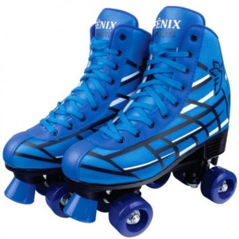 Patins Roller Sport Skate 4 Rodas Preto Masculino - Fenix - Patins