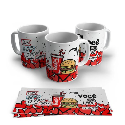 Caneca de Porcelana Dia Dos Namorados Modelo 22