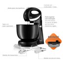 Ver imagem 4 de Batedeira Philco Paris Duo Mixer Turbo Preta 110v