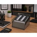 Ver imagem 3 de Fichário de Mesa para Fichas Padronizadas 6''x9'' Fumê com Índice A/z - Acrimet