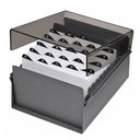 Ver imagem 2 de Fichário de Mesa para Fichas Padronizadas 6''x9'' Fumê com Índice A/z - Acrimet