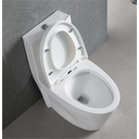 Ver imagem 5 de Vaso Sanitário Monobloco Completo - Caixa Acolpada com Assento Cor Branco