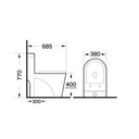 Ver imagem 6 de Vaso Sanitário Monobloco Completo - Caixa Acolpada com Assento Cor Branco