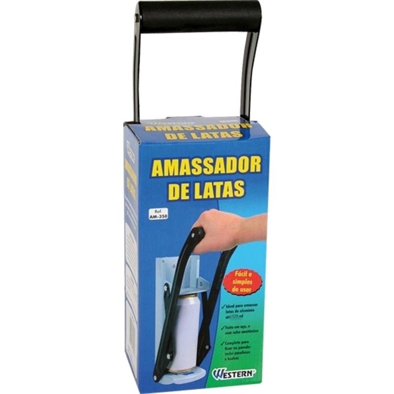 Amassador De Latinha Latão Lata 235 A 475 Ml Abridor Western - 2