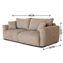 Ver imagem 2 de Sofá Heaven 6 Lugares, 2,70m com Assento Supermacio e Design Moderno | de Casa Decor