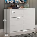 Ver imagem 5 de Cômoda Oslo 8 Gavetas Fabricada em MDF e MDP Clic Móveis