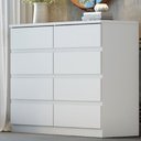 Ver imagem 4 de Cômoda Oslo 8 Gavetas Fabricada em MDF e MDP Clic Móveis