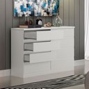 Ver imagem 2 de Cômoda Oslo 8 Gavetas Fabricada em MDF e MDP Clic Móveis