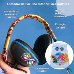Abafador de Barulho Infantil para Autistas Proteção 18 Db Yellow - 2